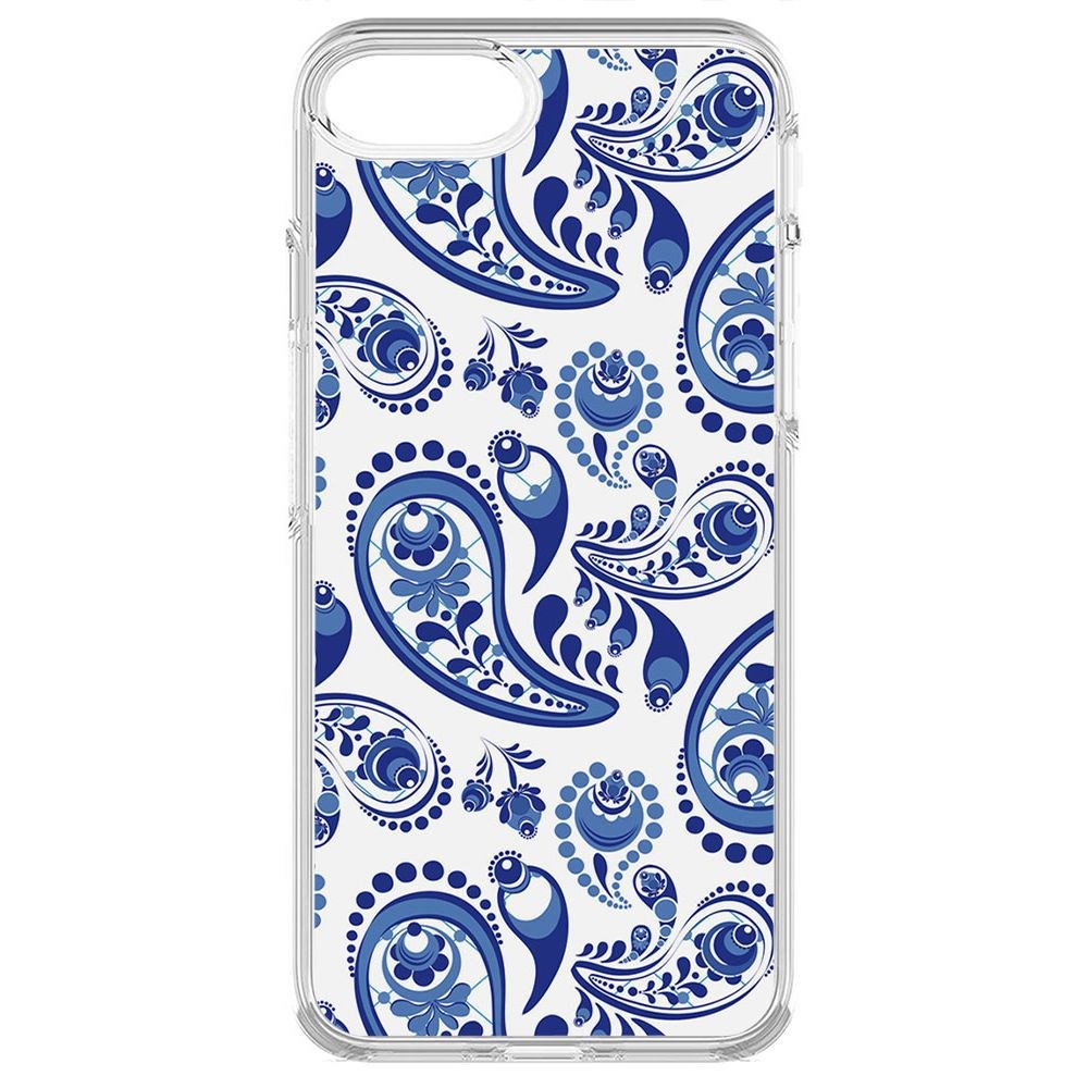 

Чехол-накладка Krutoff Clear Case Гжель для iPhone 7, Прозрачный