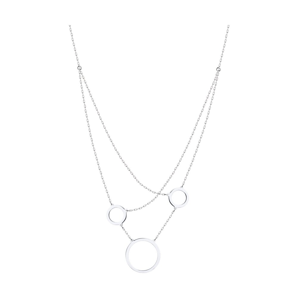 

Колье из белого золота 45 см SOKOLOV 070450-3, 070450-3