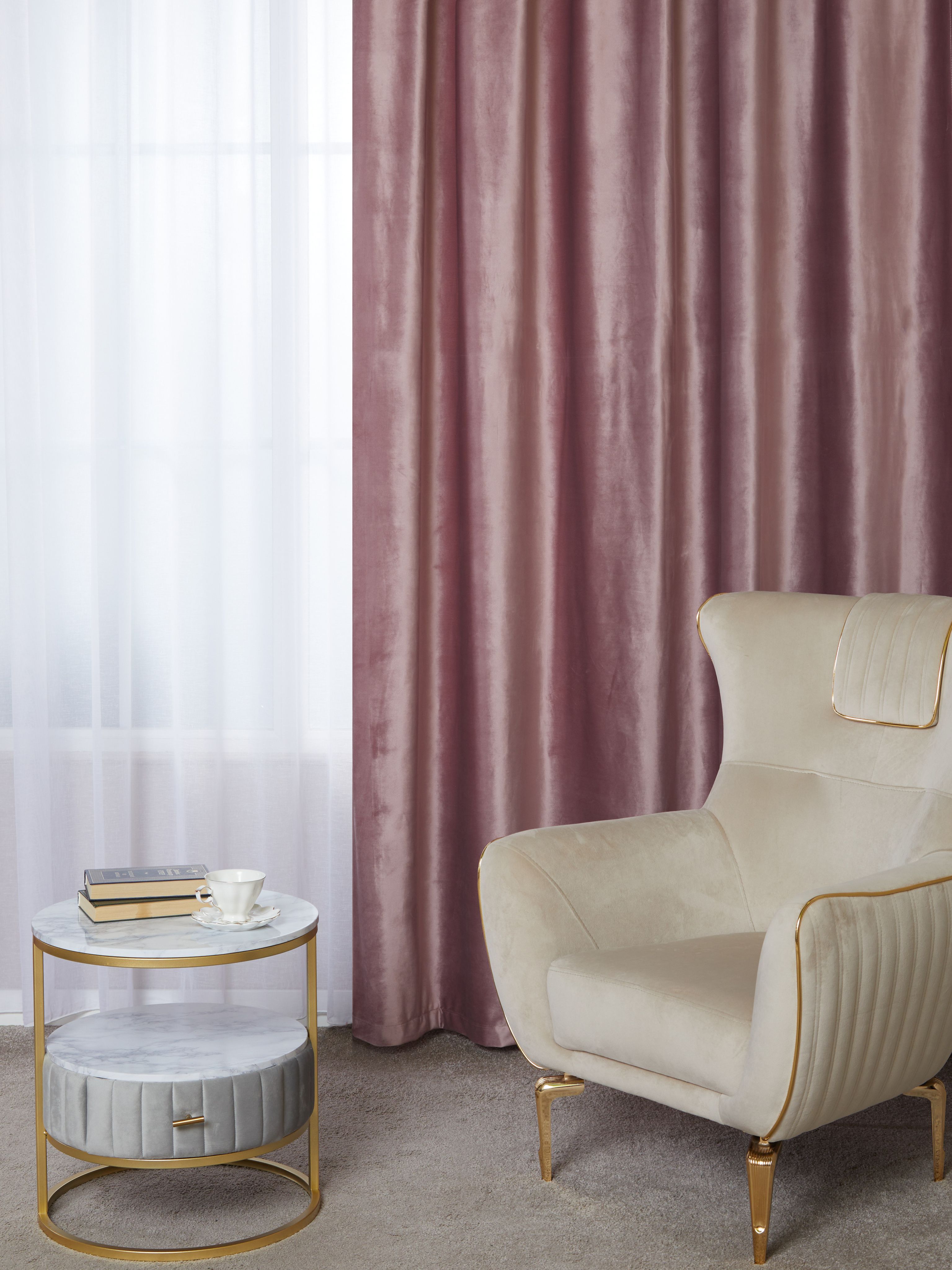 

Штора A&H Бархат 250x260 см на шторной ленте, 2velvet-1