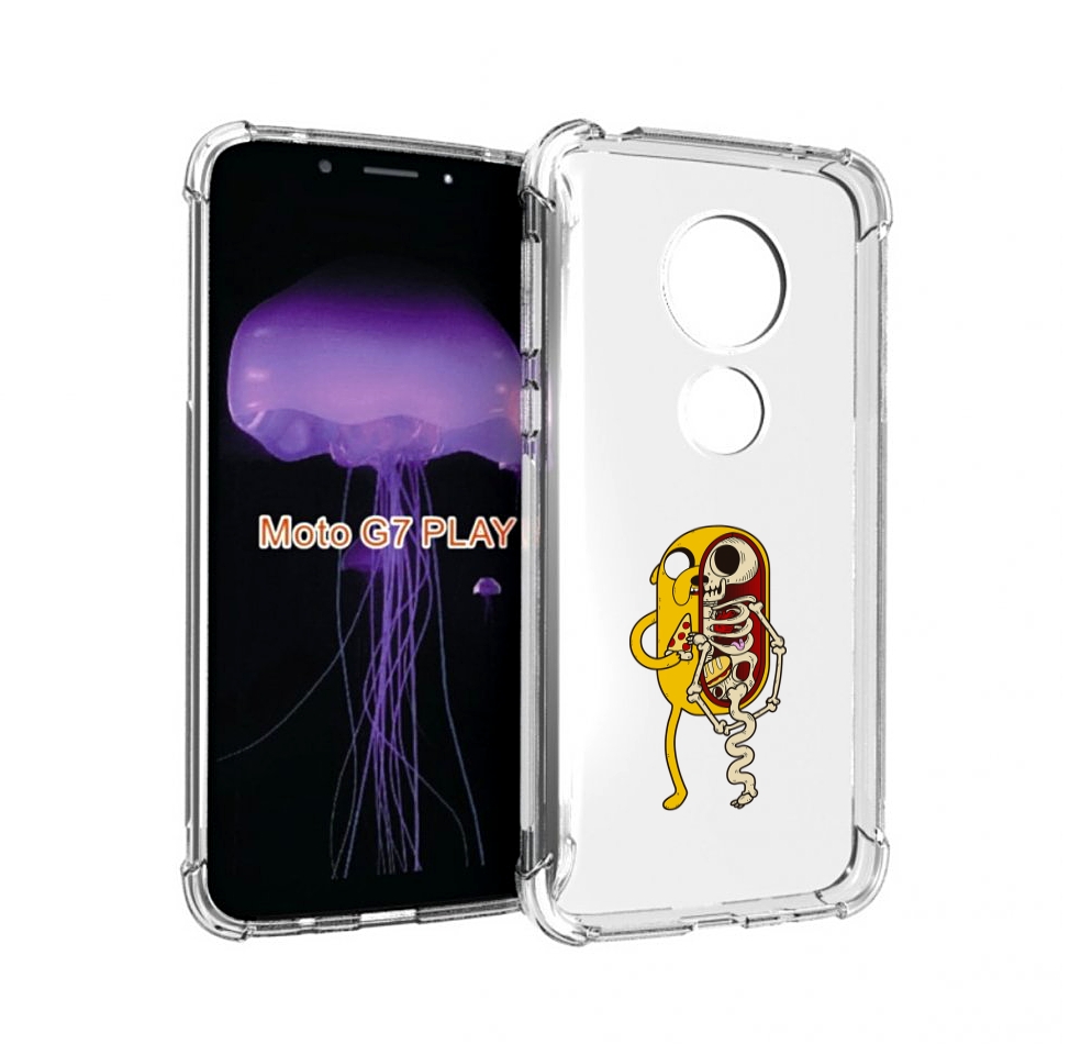

Чехол MyPads Джейк скелет для Motorola Moto G7 Play, Прозрачный, Tocco
