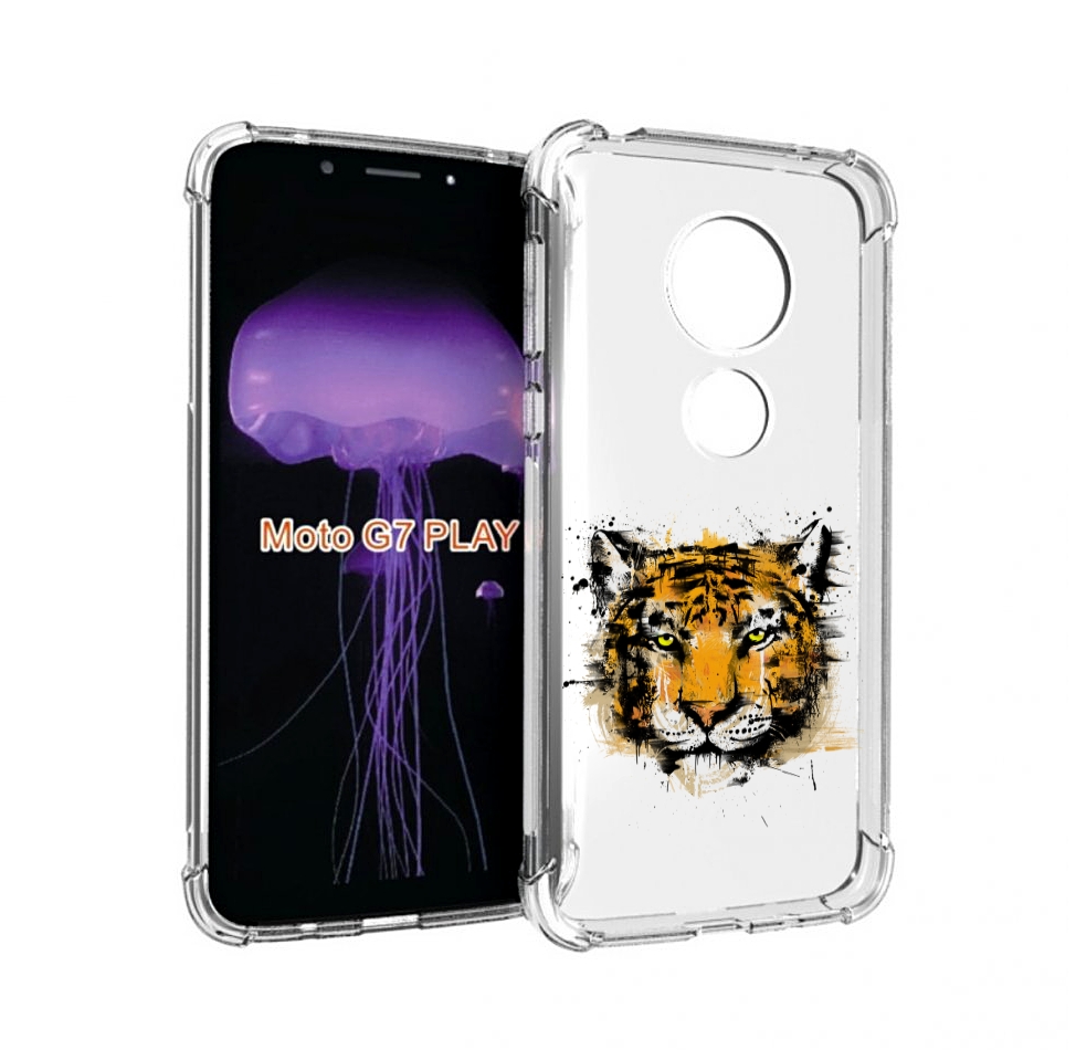 

Чехол MyPads тигруля для Motorola Moto G7 Play, Прозрачный, Tocco