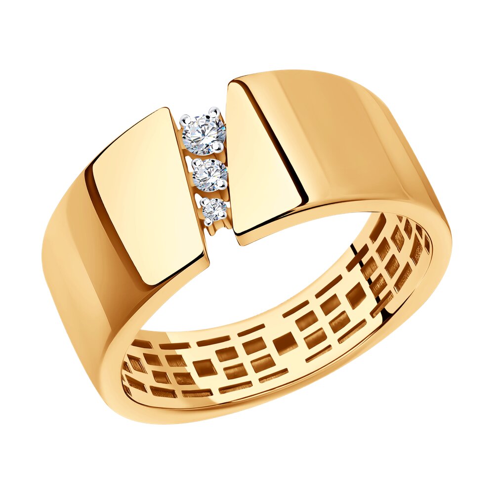 

Кольцо из красного золота р.  SOKOLOV Diamonds 1012278, бриллиант, 1012278
