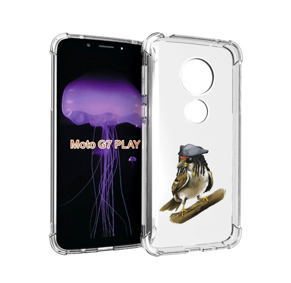 

Чехол MyPads Джек воробей для Motorola Moto G7 Play, Прозрачный, Tocco