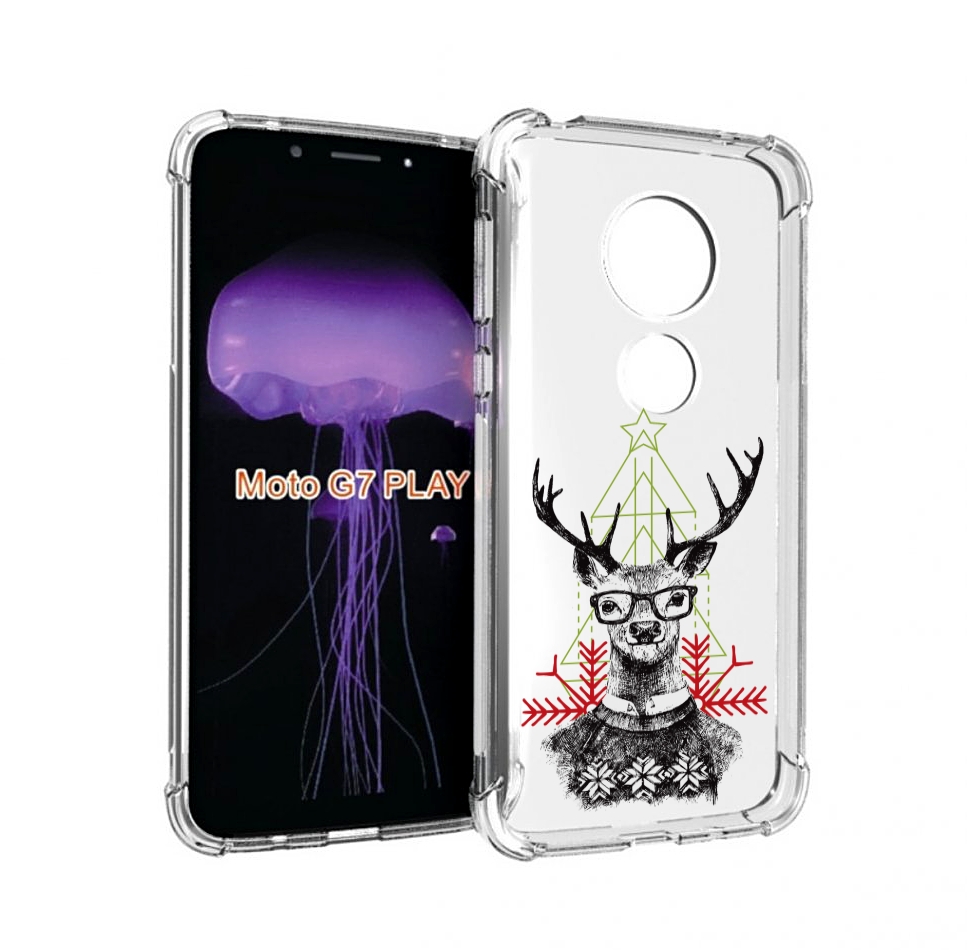 

Чехол MyPads умный олень для Motorola Moto G7 Play, Прозрачный, Tocco