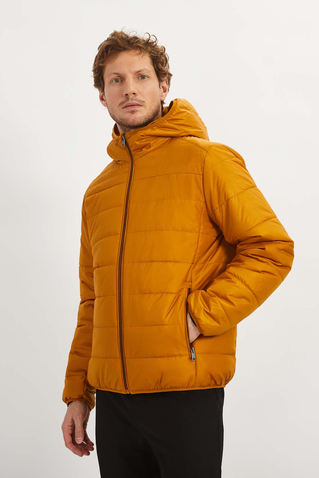 Куртка мужская Baon B5322202 оранжевая 2XL