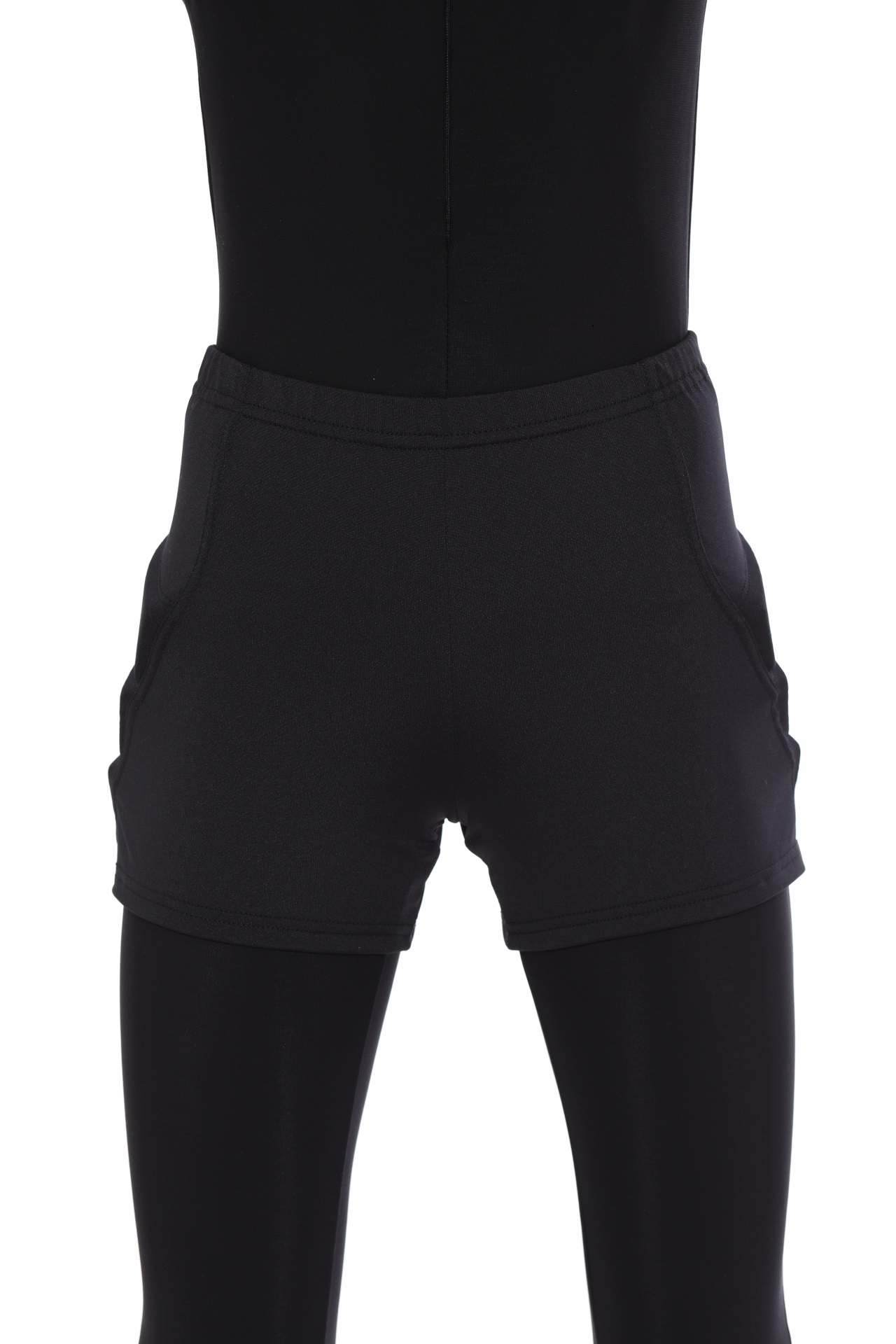 Защитные шорты для фигурного катания и роликов Chersa, цвет: черный 158-164