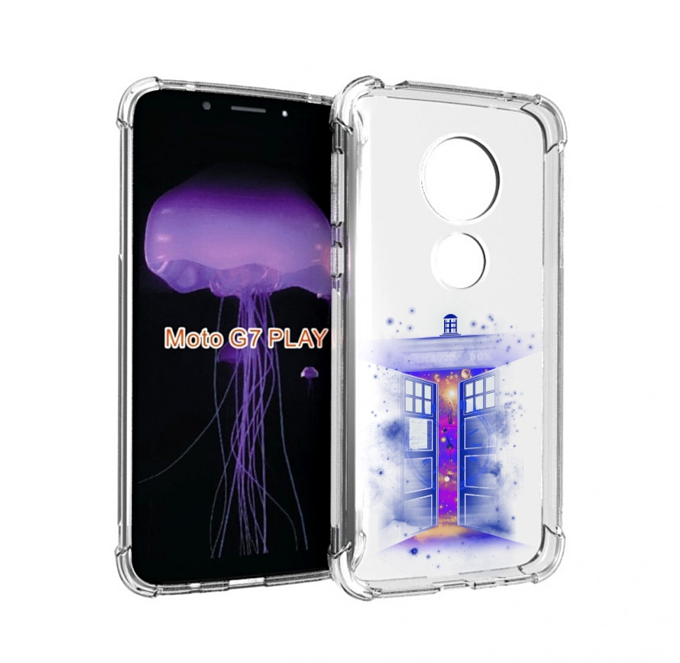 

Чехол MyPads фиолетовый уголок абстракция для Motorola Moto G7 Play, Прозрачный, Tocco