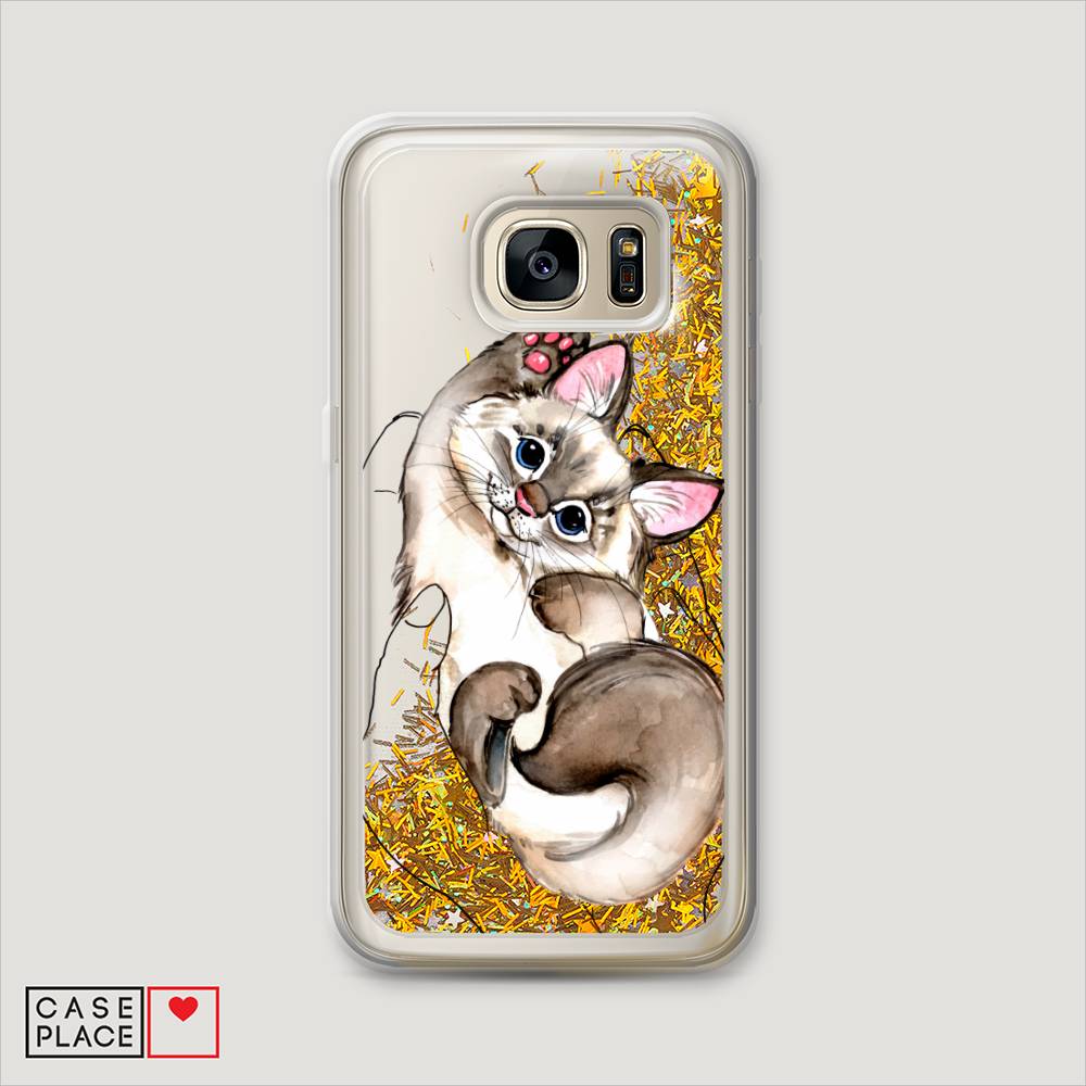 

Чехол Awog на Samsung Galaxy S6 "Котенок в ладошках", Коричневый, 24390-1