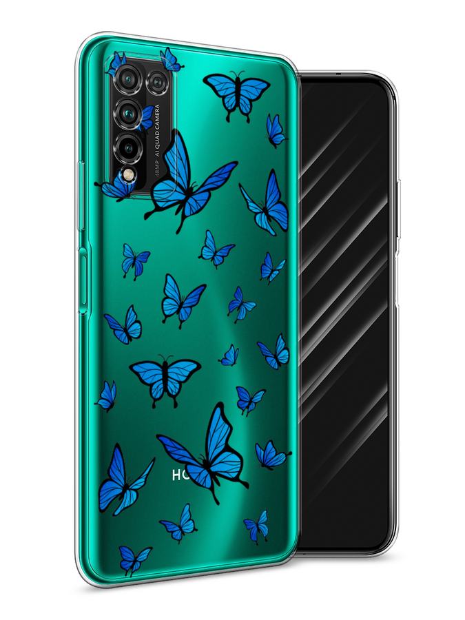 

Чехол Awog на Honor 10X Lite "Синие бабочки", Синий;белый, 6104650-1