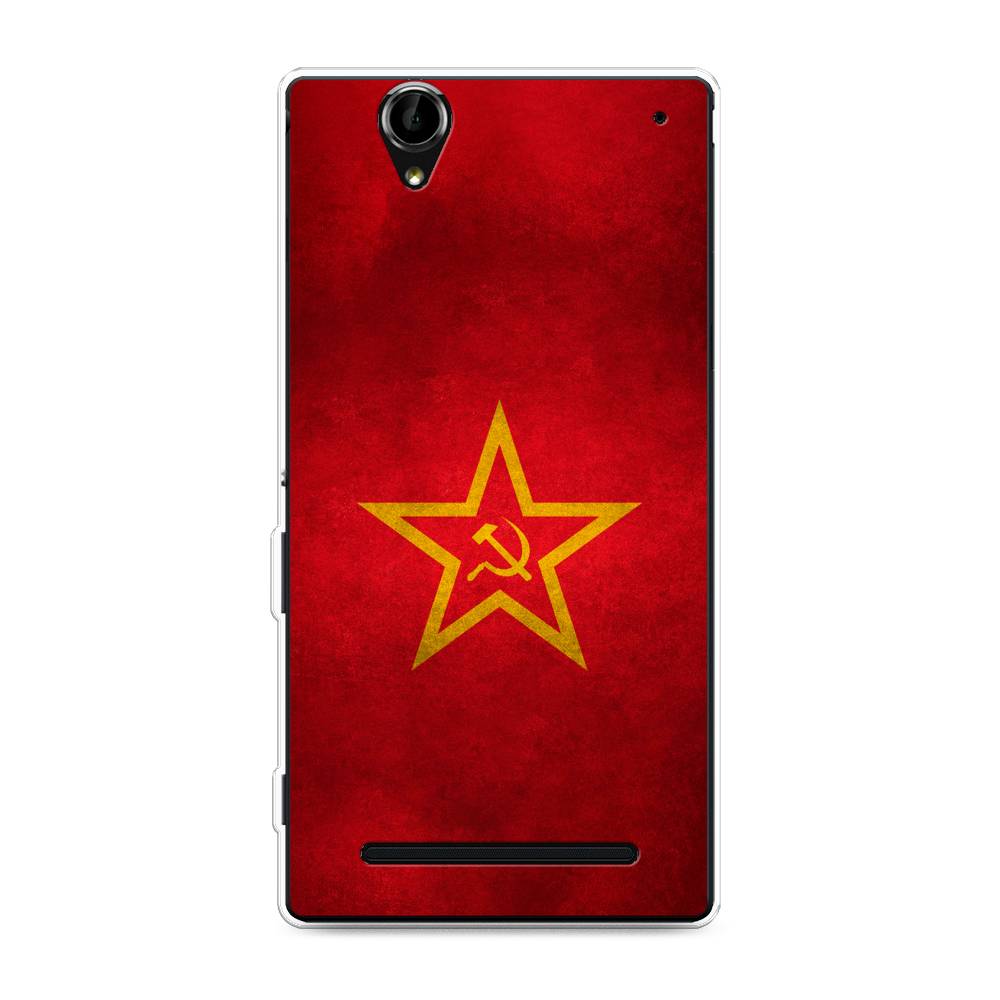 

Чехол Awog на Sony Xperia T2 Ultra "Красное знамя", Разноцветный, 50950-10