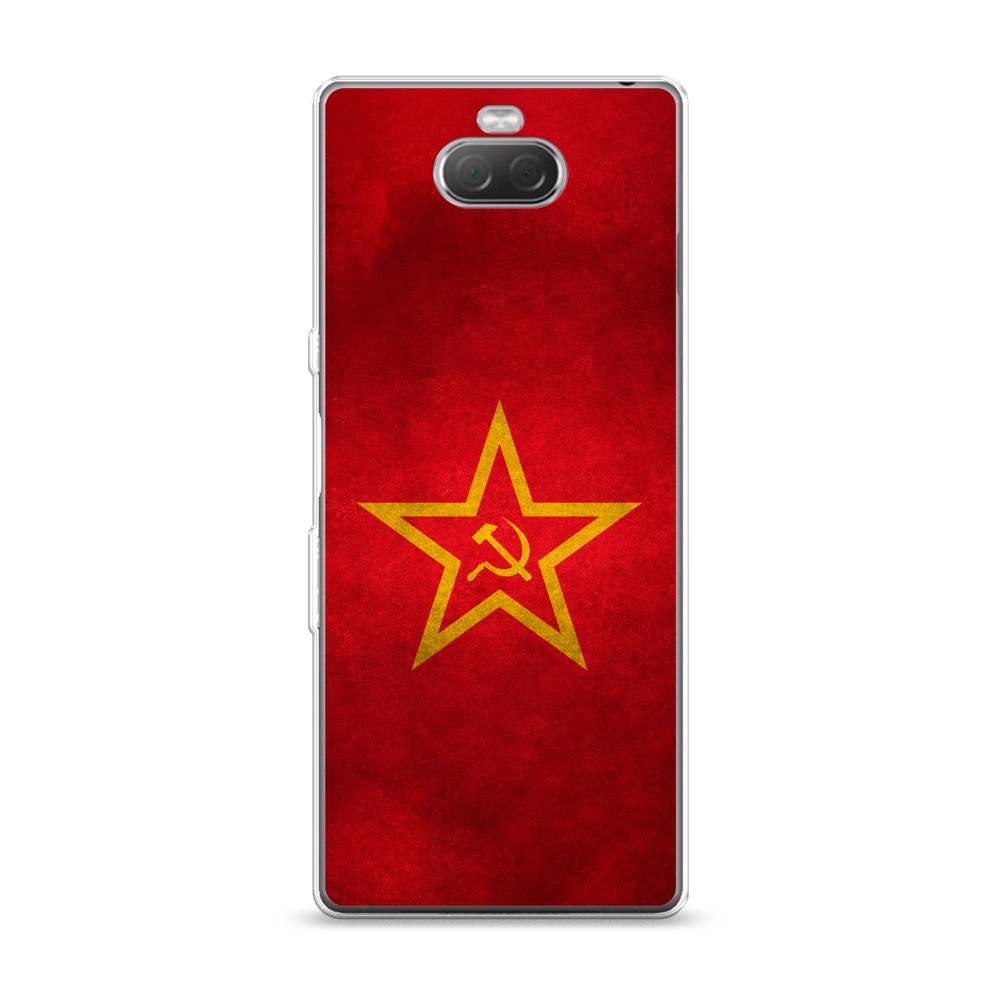 фото Силиконовый чехол "красное знамя" на sony xperia xa3 awog