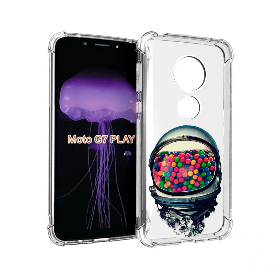 

Чехол MyPads шлем космонавта для Motorola Moto G7 Play, Прозрачный, Tocco