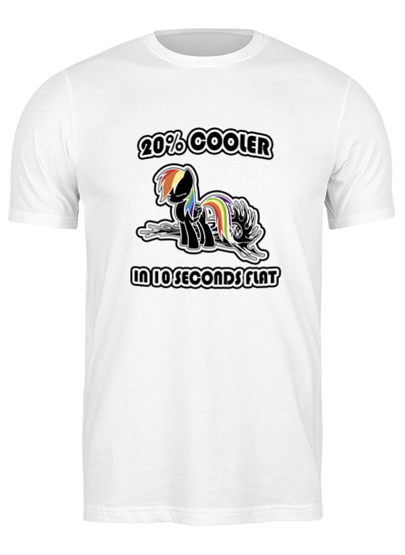 

Футболка мужская Printio Rainbow dash urban белая XL, Rainbow dash urban