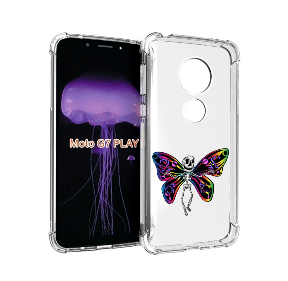 

Чехол MyPads эффект бабочки для Motorola Moto G7 Play, Прозрачный, Tocco