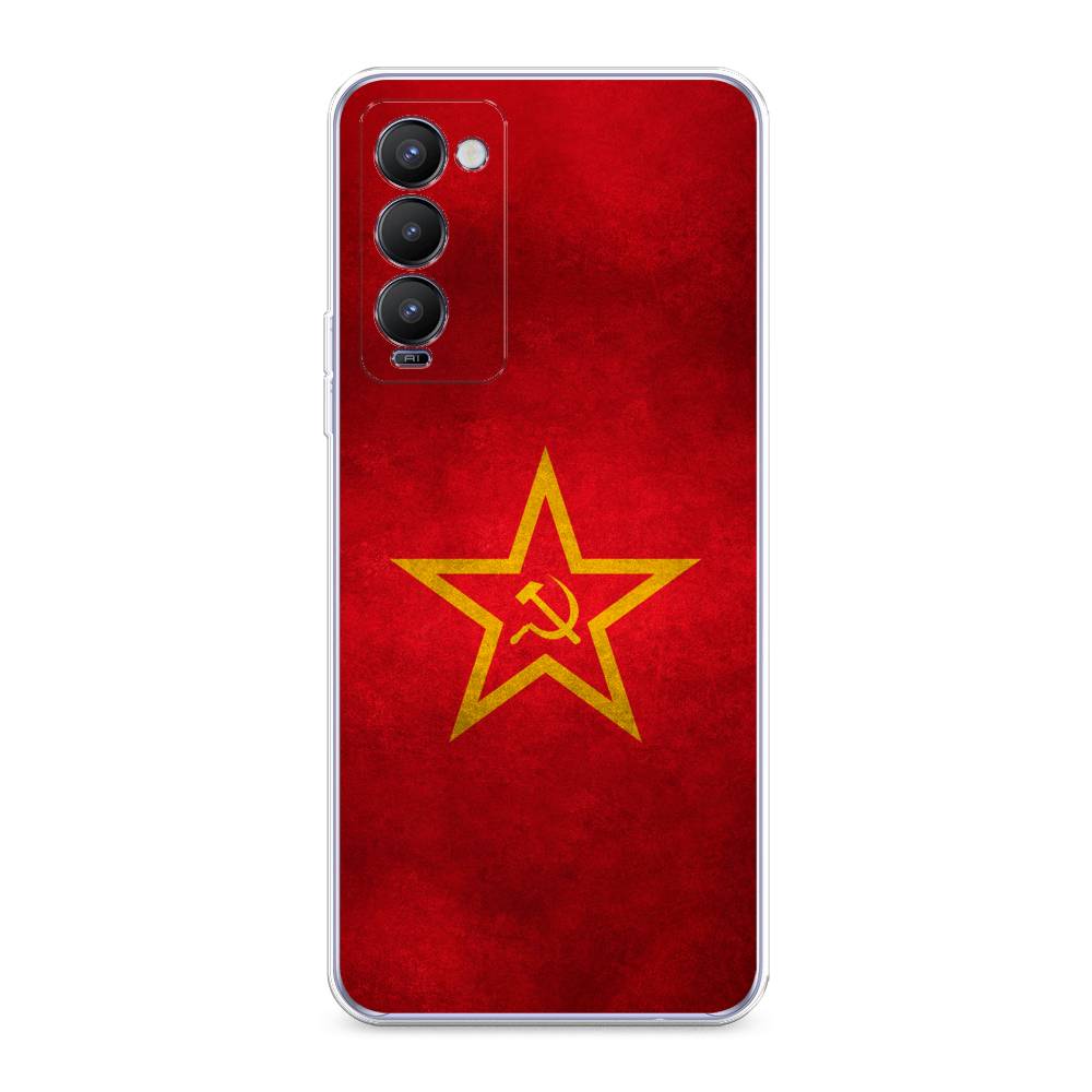 

Чехол Awog на Tecno Camon 18/18T "Красное знамя", Разноцветный, 300950-10