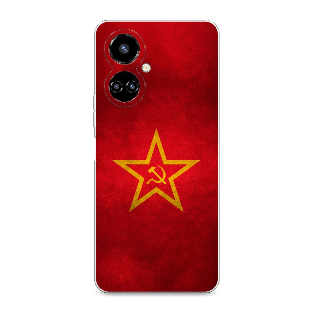 фото Силиконовый чехол "красное знамя" на tecno camon 19 pro 4g awog