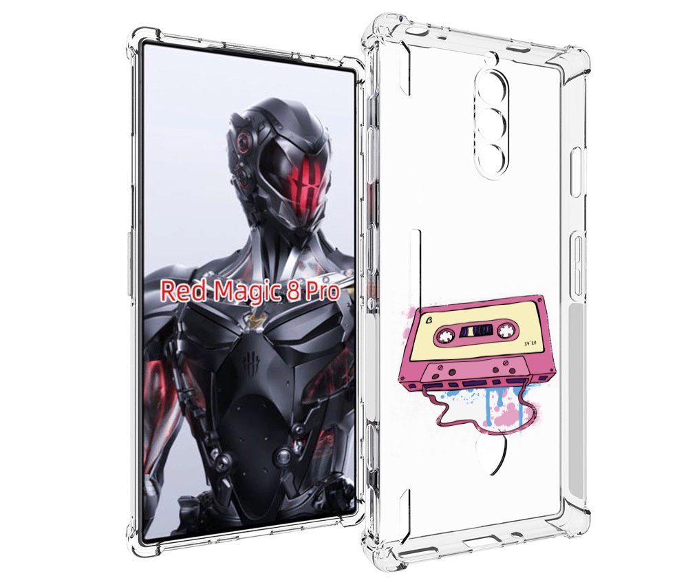 

Чехол MyPads Розовая кассета для ZTE Nubia Red Magic 8 Pro / Red Magic 8 Pro Plus, Tocco