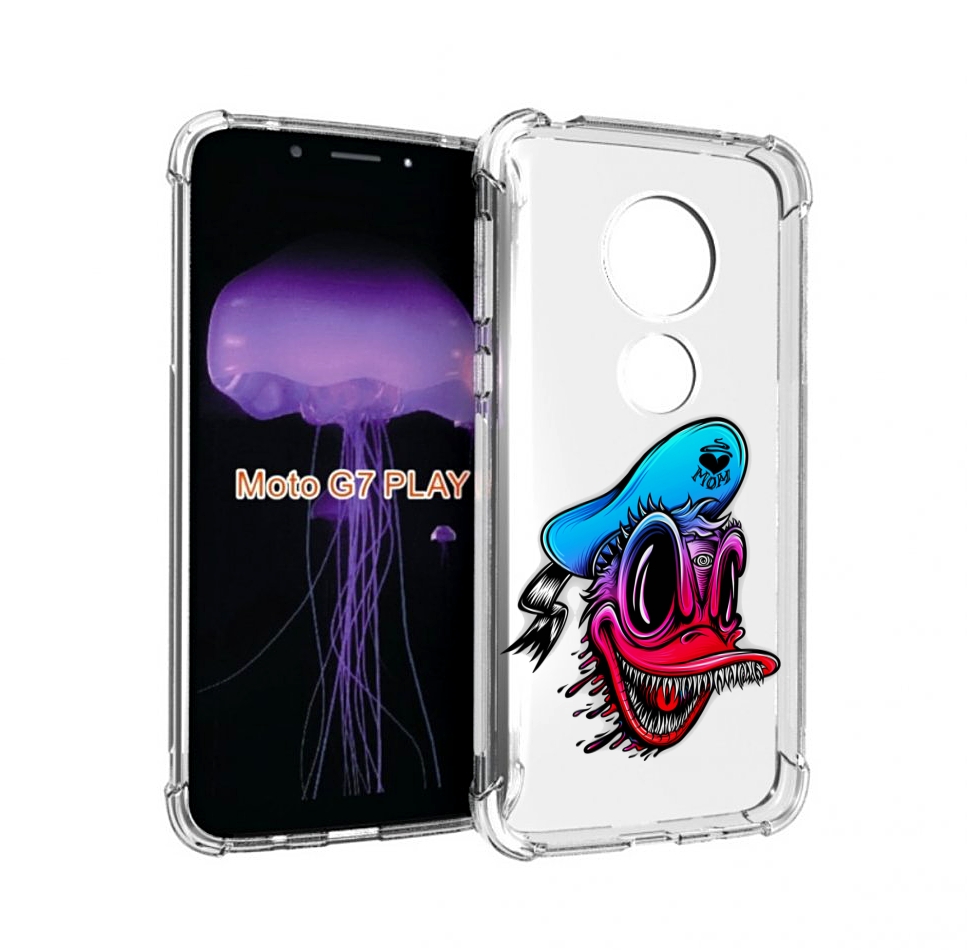 

Чехол MyPads Дональд для Motorola Moto G7 Play, Прозрачный, Tocco