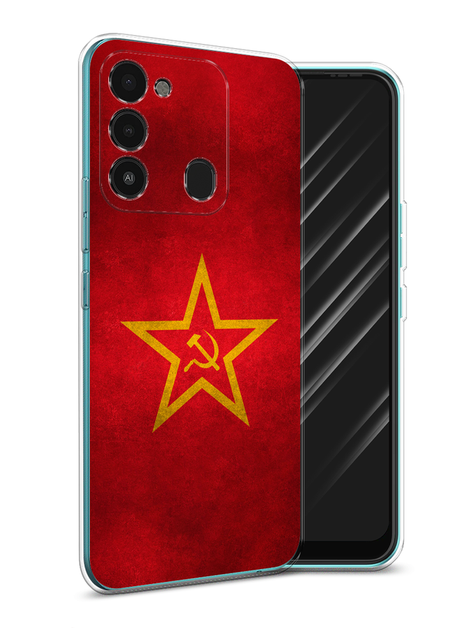 

Чехол Awog на Tecno Spark Go 2022/8С/9 "Красное знамя", Разноцветный, 301250-10
