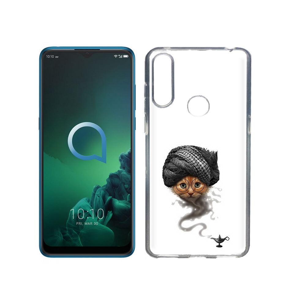 

Чехол MyPads Tocco для Alcatel 3X кот джин (PT227136.670.398), Прозрачный, Tocco