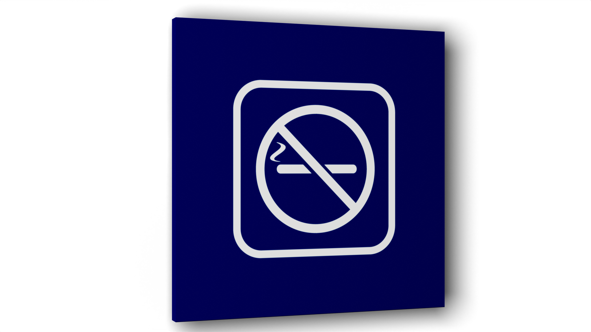 Табличка Курение запрещено, Синяя матовая, 10 см х 10 см шар для ванны кафе красоты персиковый сорбет 120 г