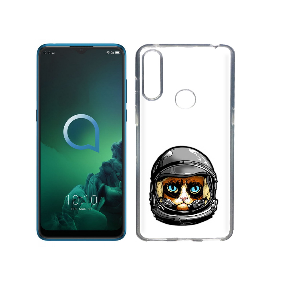 

Чехол MyPads Tocco для Alcatel 3X кот космонавт (PT227136.670.400), Прозрачный, Tocco