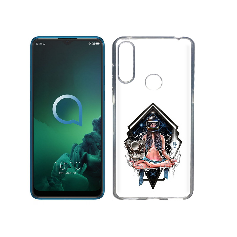 

Чехол MyPads Tocco для Alcatel 3X красивая девушка в шлеме (PT227136.670.406), Прозрачный, Tocco