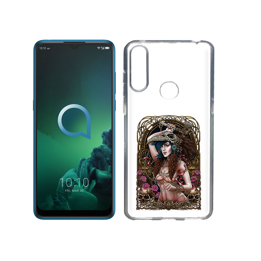 

Чехол MyPads Tocco для Alcatel 3X красивая девушка рисунок (PT227136.670.407), Прозрачный, Tocco