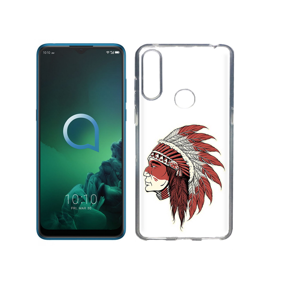 

Чехол MyPads Tocco для Alcatel 3X красный индеец (PT227136.670.411), Прозрачный, Tocco