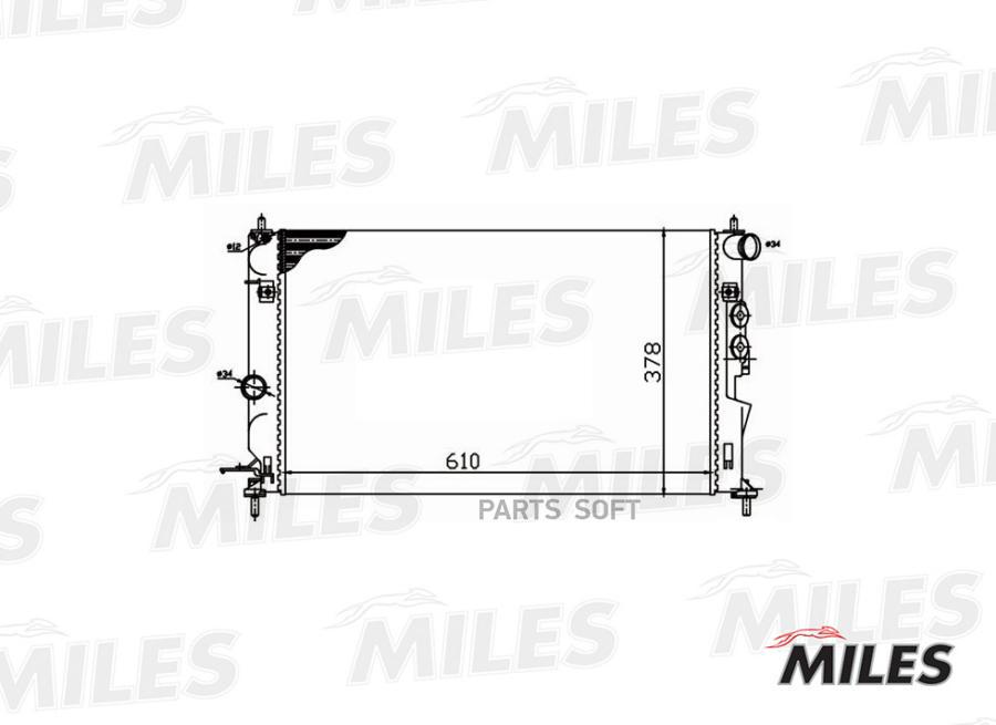 

Радиатор Miles Acrm060 Opel Vectra B 1.6-2.2/2.2dt 95-04 Miles арт. ACRM060