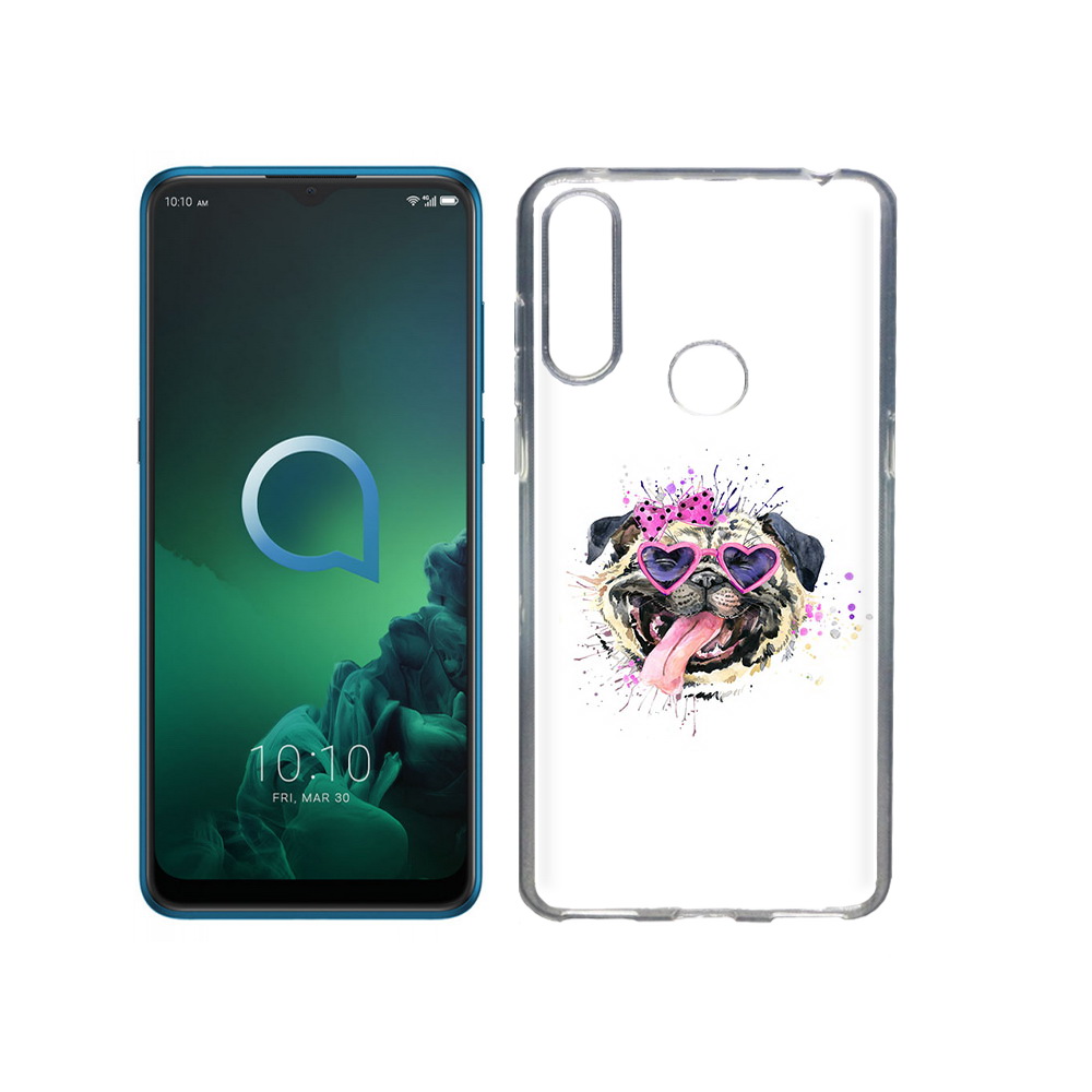 

Чехол MyPads Tocco для Alcatel 3X Веселая собака (PT227136.670.43), Прозрачный, Tocco