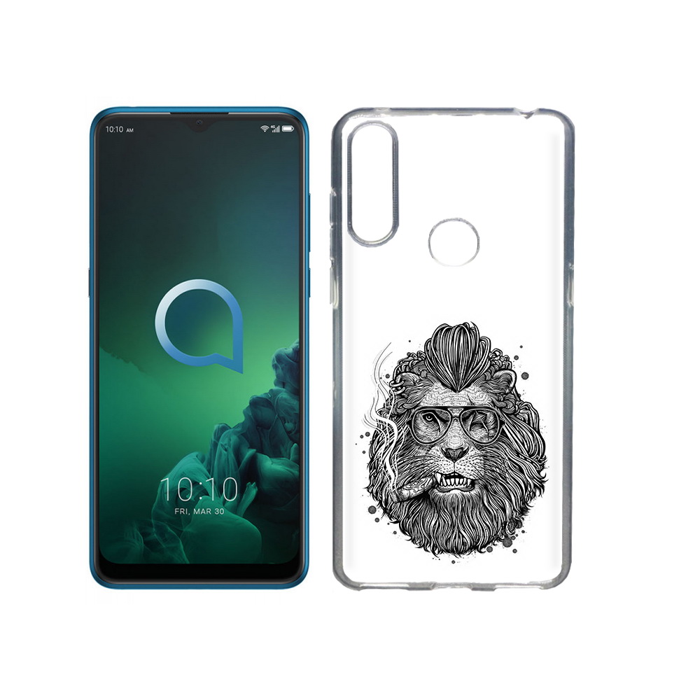 

Чехол MyPads Tocco для Alcatel 3X курящий лев (PT227136.670.432), Прозрачный, Tocco