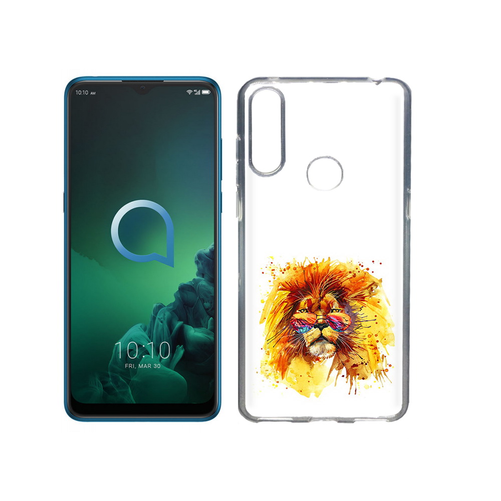 

Чехол MyPads Tocco для Alcatel 3X лев в очках (PT227136.670.436), Прозрачный, Tocco
