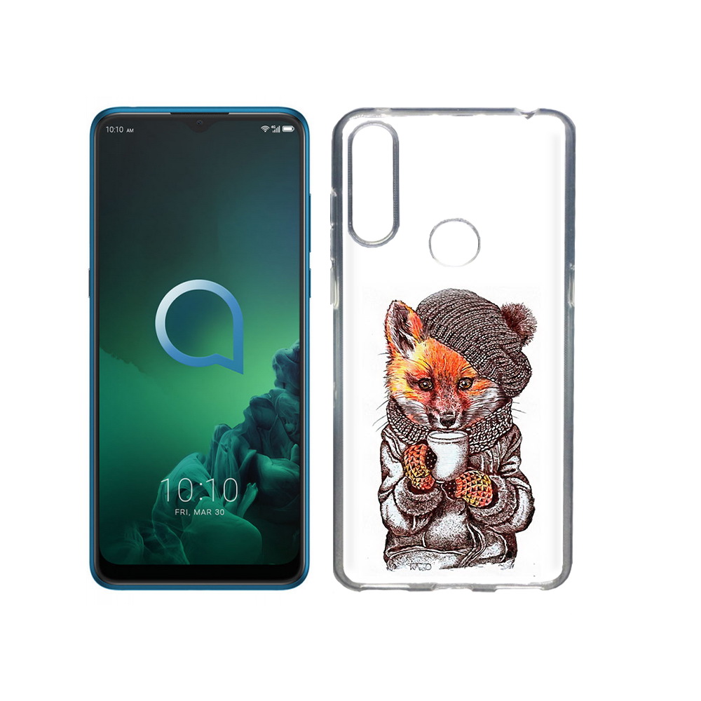 

Чехол MyPads Tocco для Alcatel 3X лиса в шапке (PT227136.670.437), Tocco