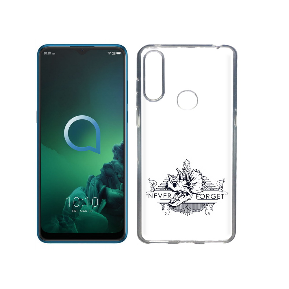

Чехол MyPads Tocco для Alcatel 3X логотип носорога никогда не забуду (PT227136.670.445), Прозрачный, Tocco