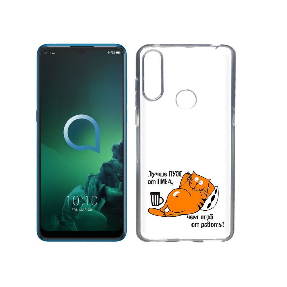 

Чехол MyPads Tocco для Alcatel 3X лучше пузо (PT227136.670.449), Прозрачный, Tocco
