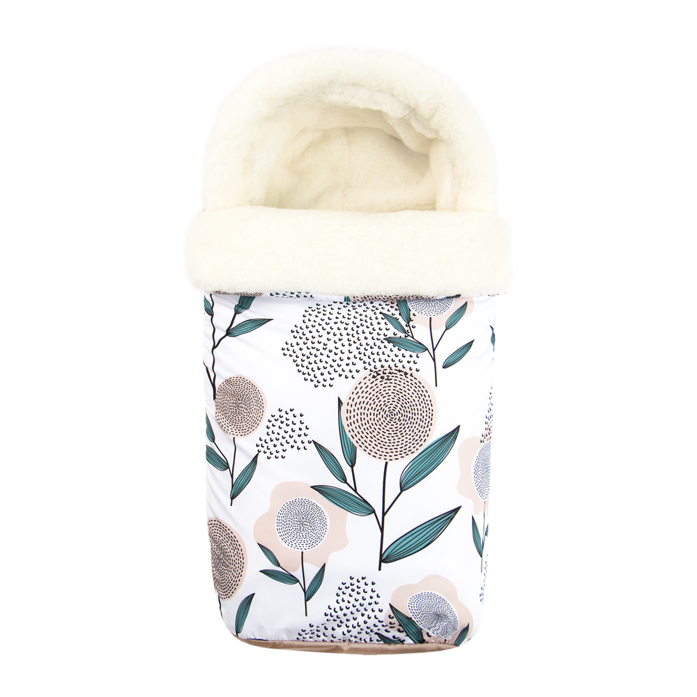 

Конверт меховой Золотой Гусь Цветочная фантазия