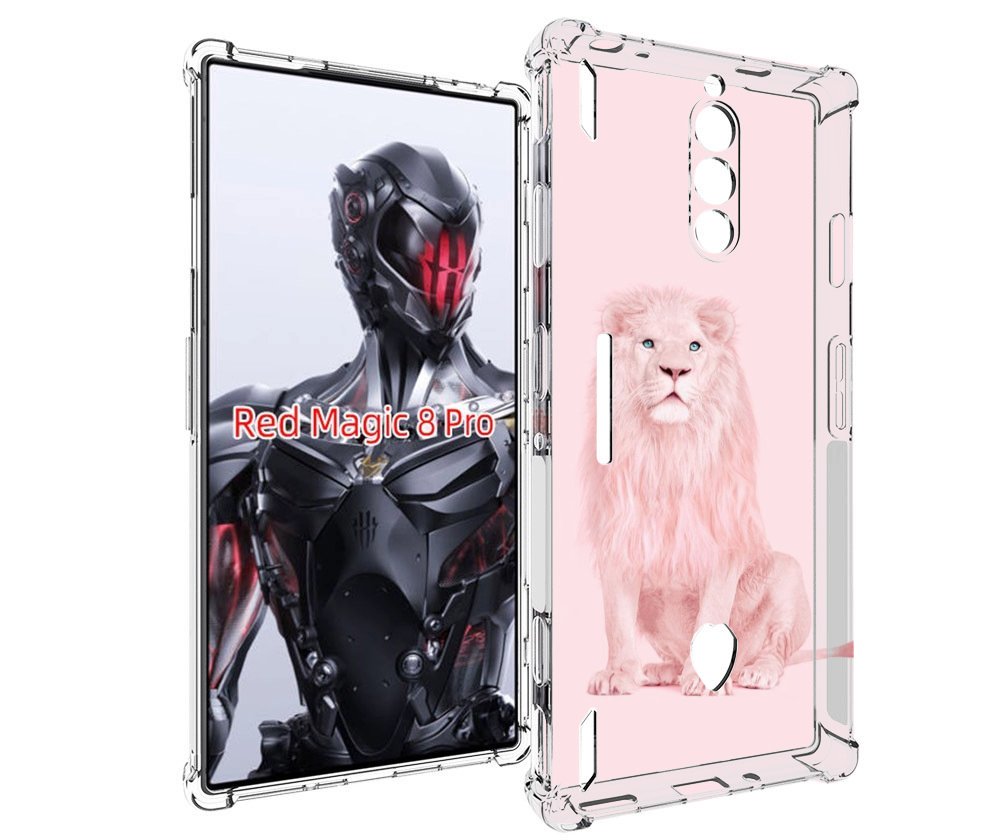 

Чехол MyPads Розовый-лев для ZTE Nubia Red Magic 8 Pro / Red Magic 8 Pro Plus, Tocco