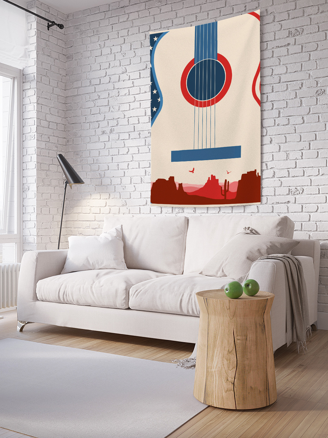 

Вертикальное фотопанно на стену JoyArty Техасская гитара 100x150 см, Техасская гитара