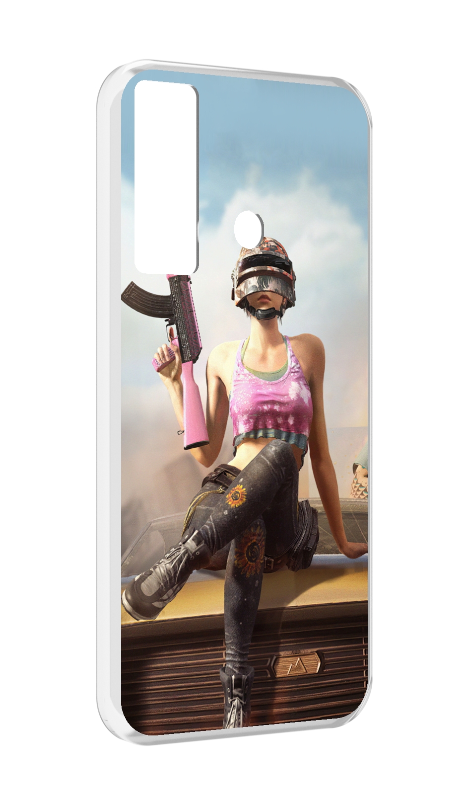 

Чехол MyPads девушка из PUBG для Tecno Camon 17, Прозрачный, Tocco