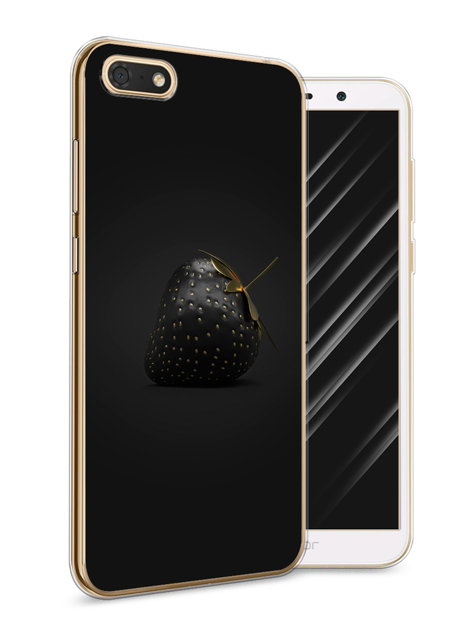

Чехол Awog на Honor 7A "Черная клубника", Золотистый;черный;серый, 65250-10