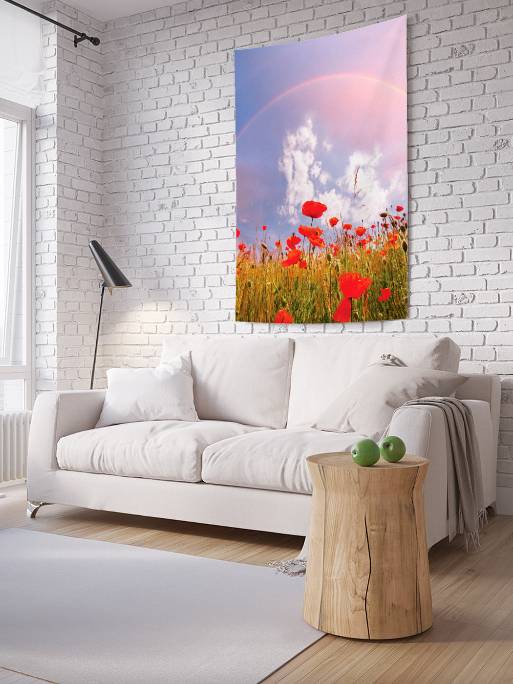 

Вертикальное фотопанно на стену JoyArty Маковое поле 100x150 см, Маковое поле