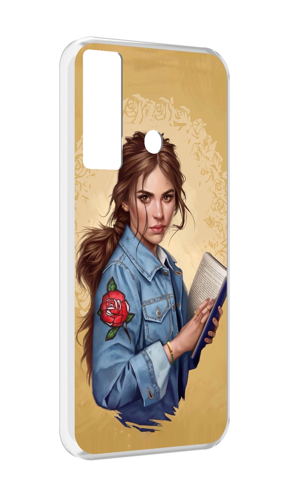

Чехол MyPads девушка-в-бежевом-фоне для Tecno Camon 17, Прозрачный, Tocco