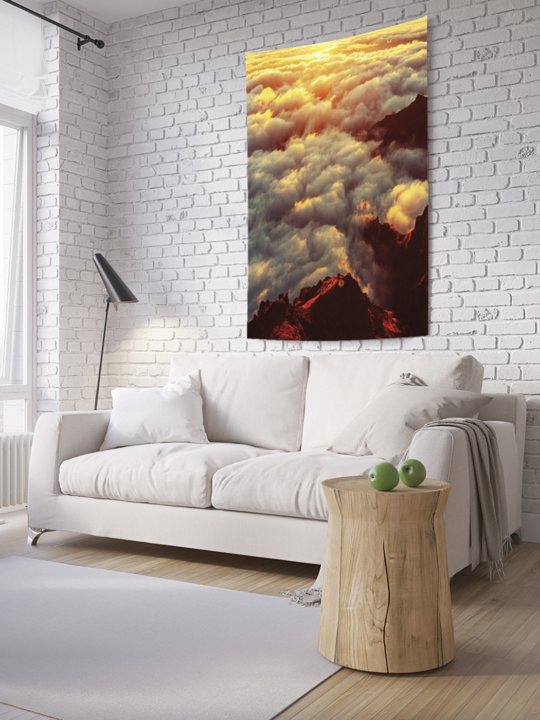 

Вертикальное фотопанно на стену JoyArty Меховые облака 100x150 см, Меховые облака