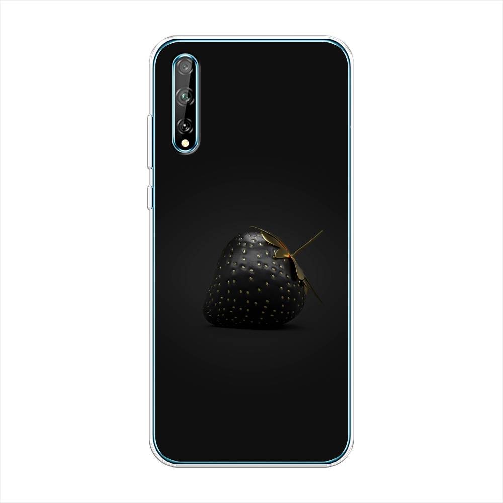 фото Чехол awog "черная клубника" для huawei p smart s