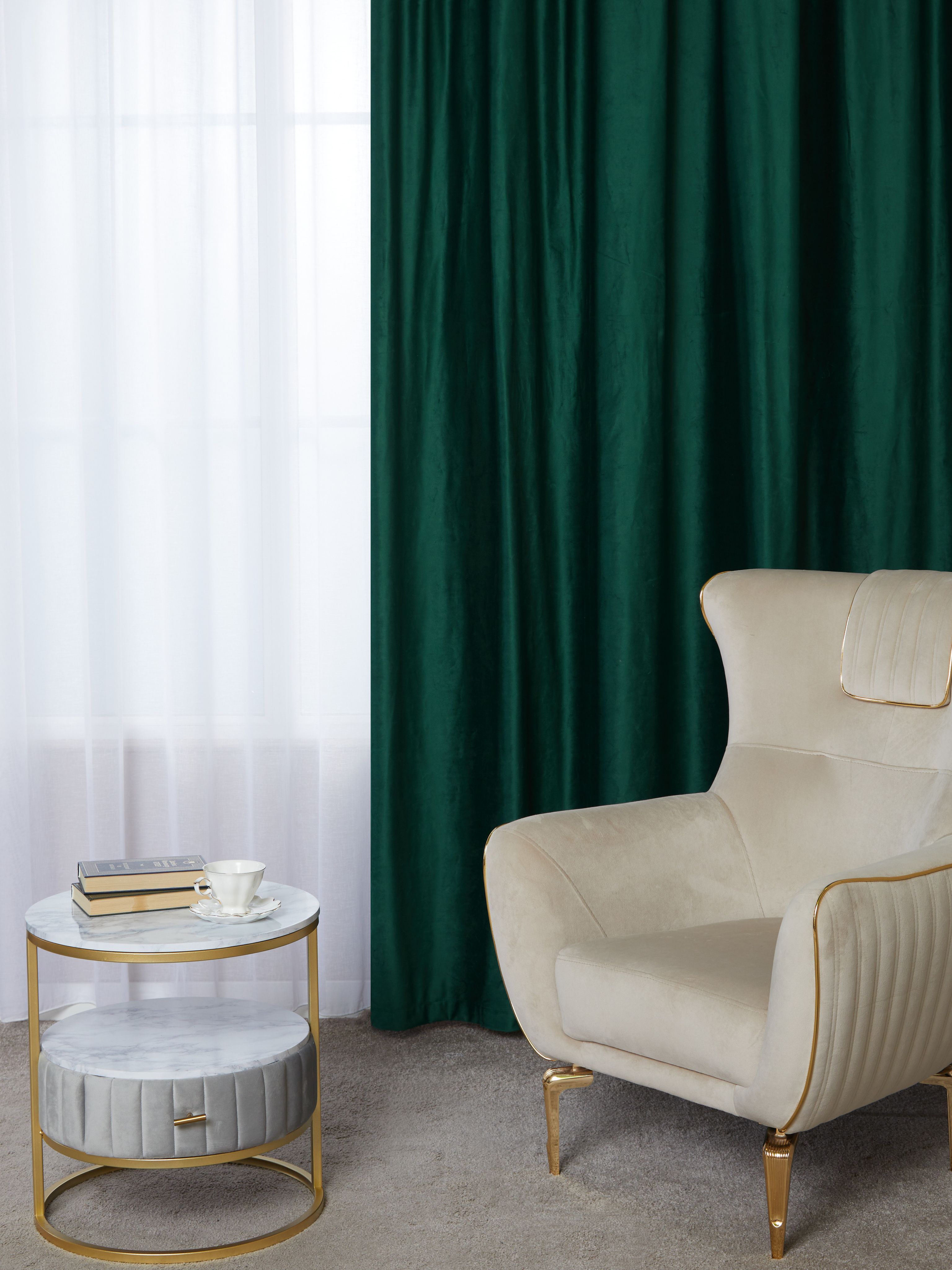 

Штора A&H Бархат 250x270 см на шторной ленте, 2velvet-1
