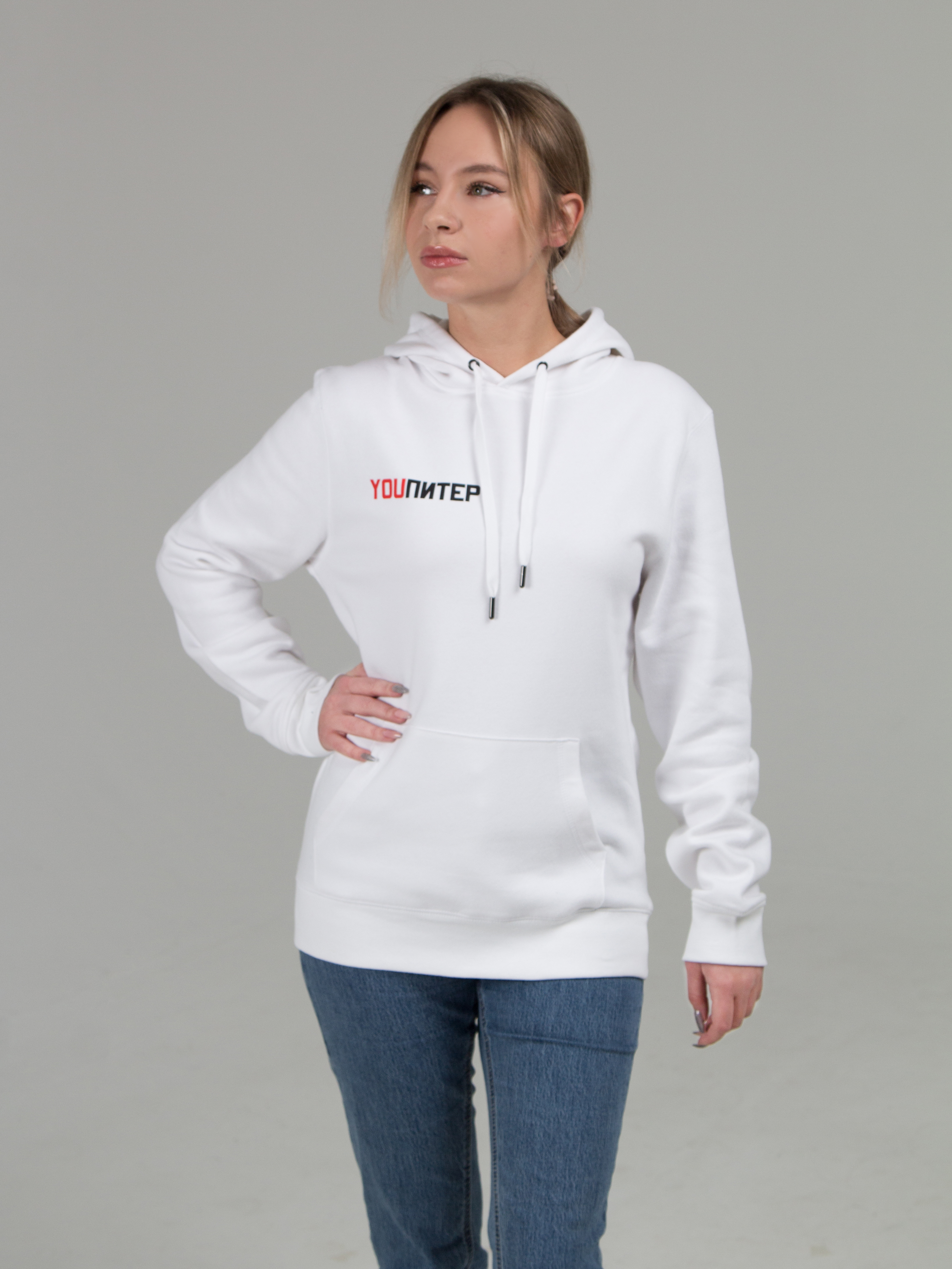 

Худи женское YOU ПИТЕР 6052 белое L, 6052