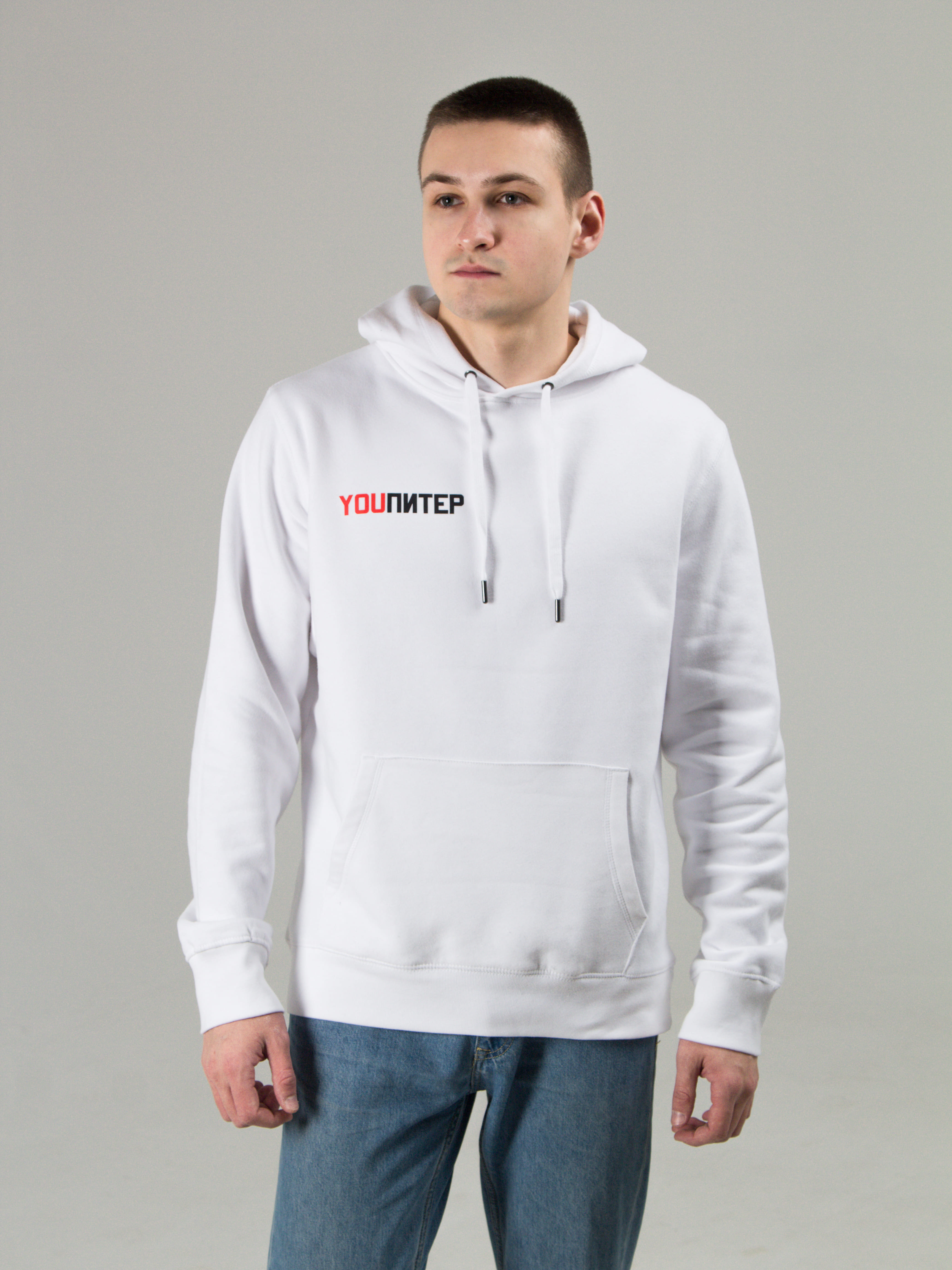 

Худи мужское YOU ПИТЕР 6056 белое M, 6056