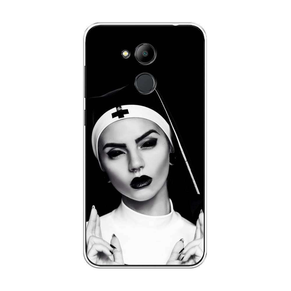 

Чехол Awog на Honor 6C Pro "Черная монашка", Серый;черный, 63850-9