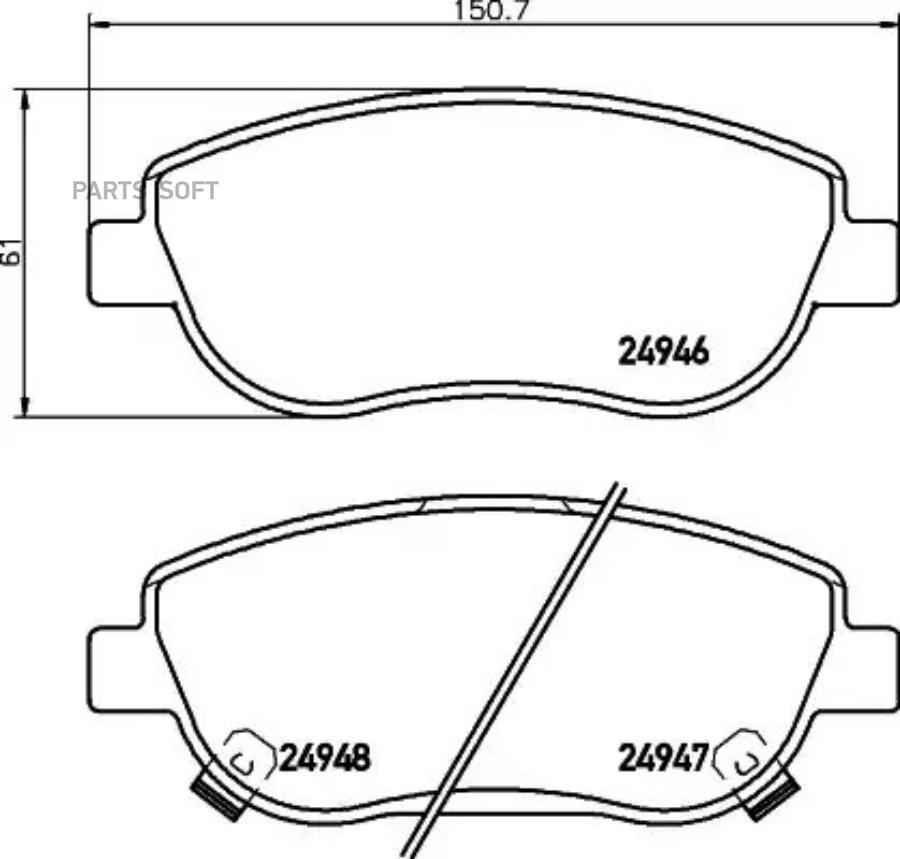 

Тормозные колодки HELLA PAGID/BEHR дисковые 8DB355014871